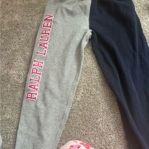 Polo by Ralph Lauren Gray & Navy Two-Tone Joggers with Logo